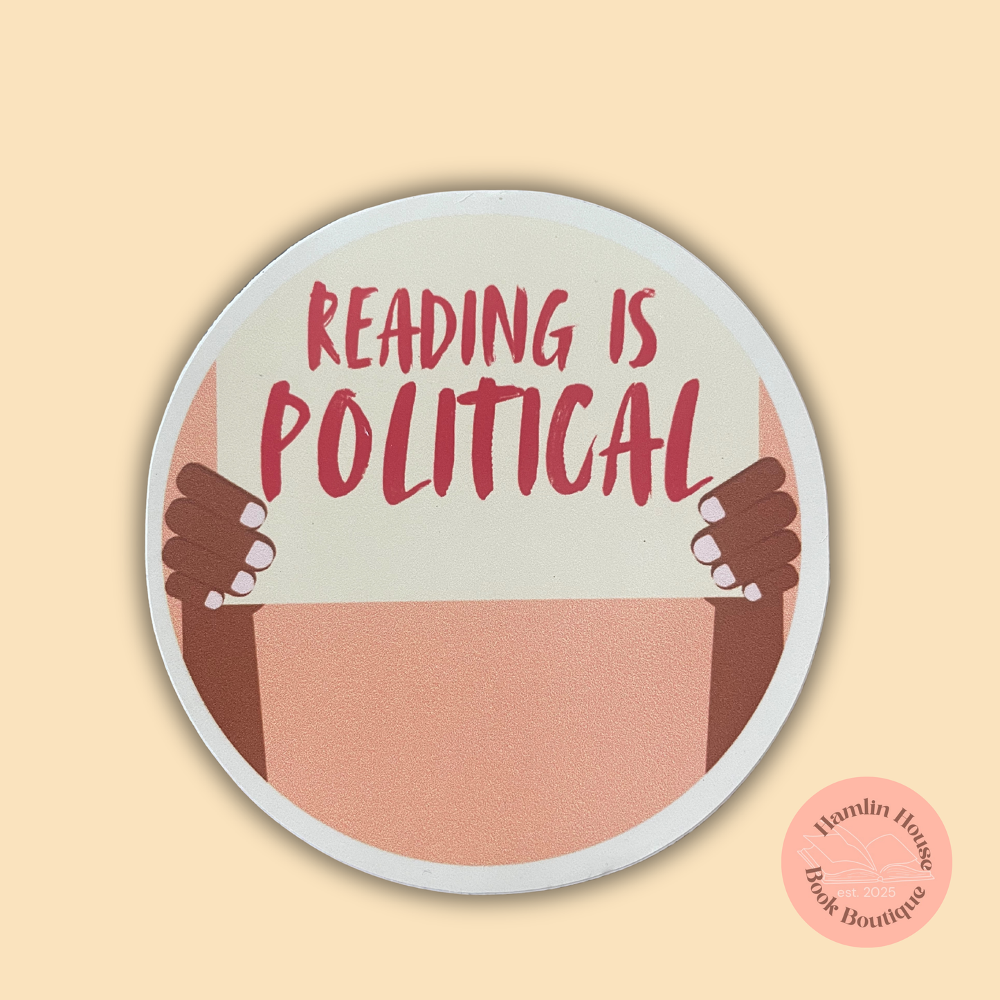 Reading is Political Sticker